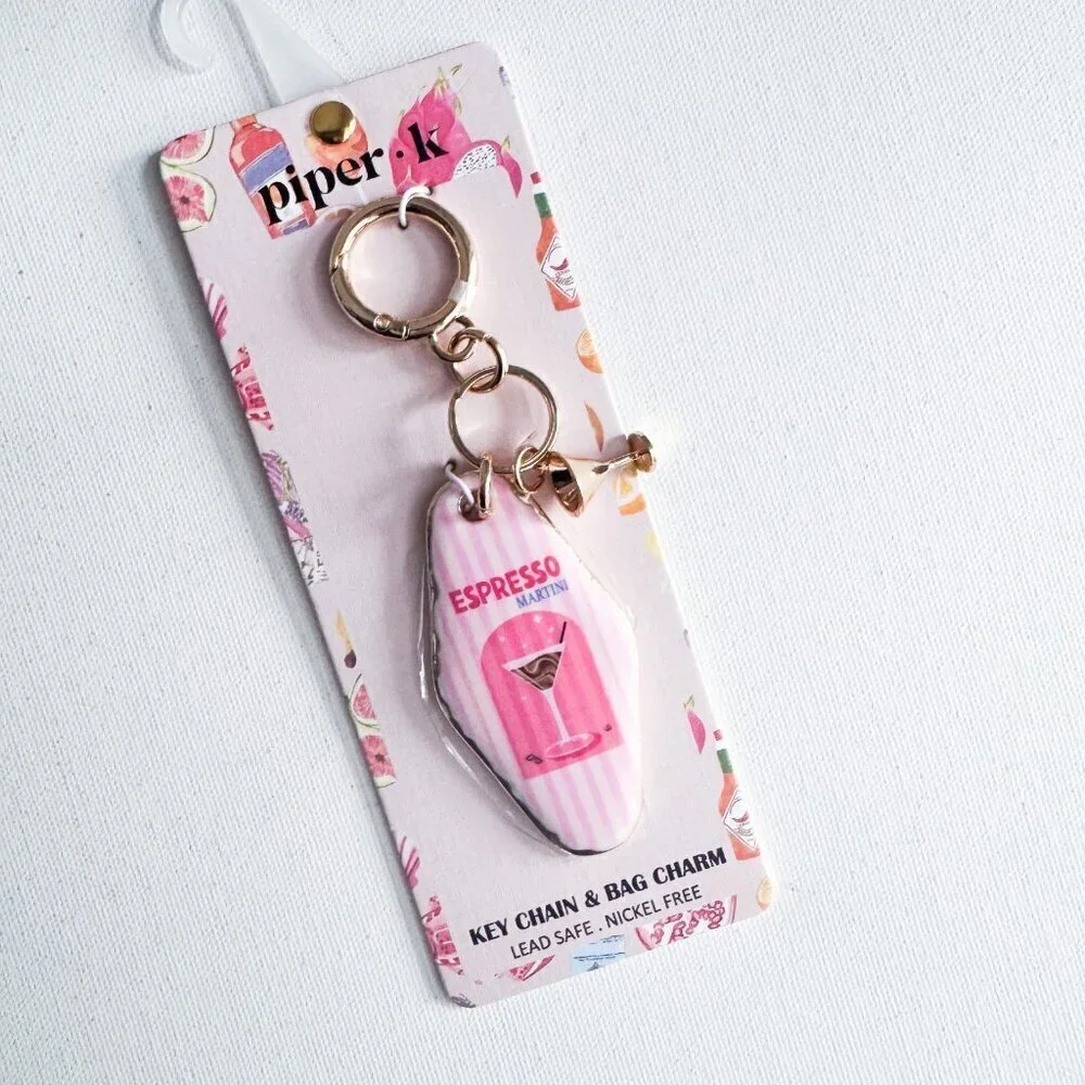 Piper K Espresso Martini Print Keychain